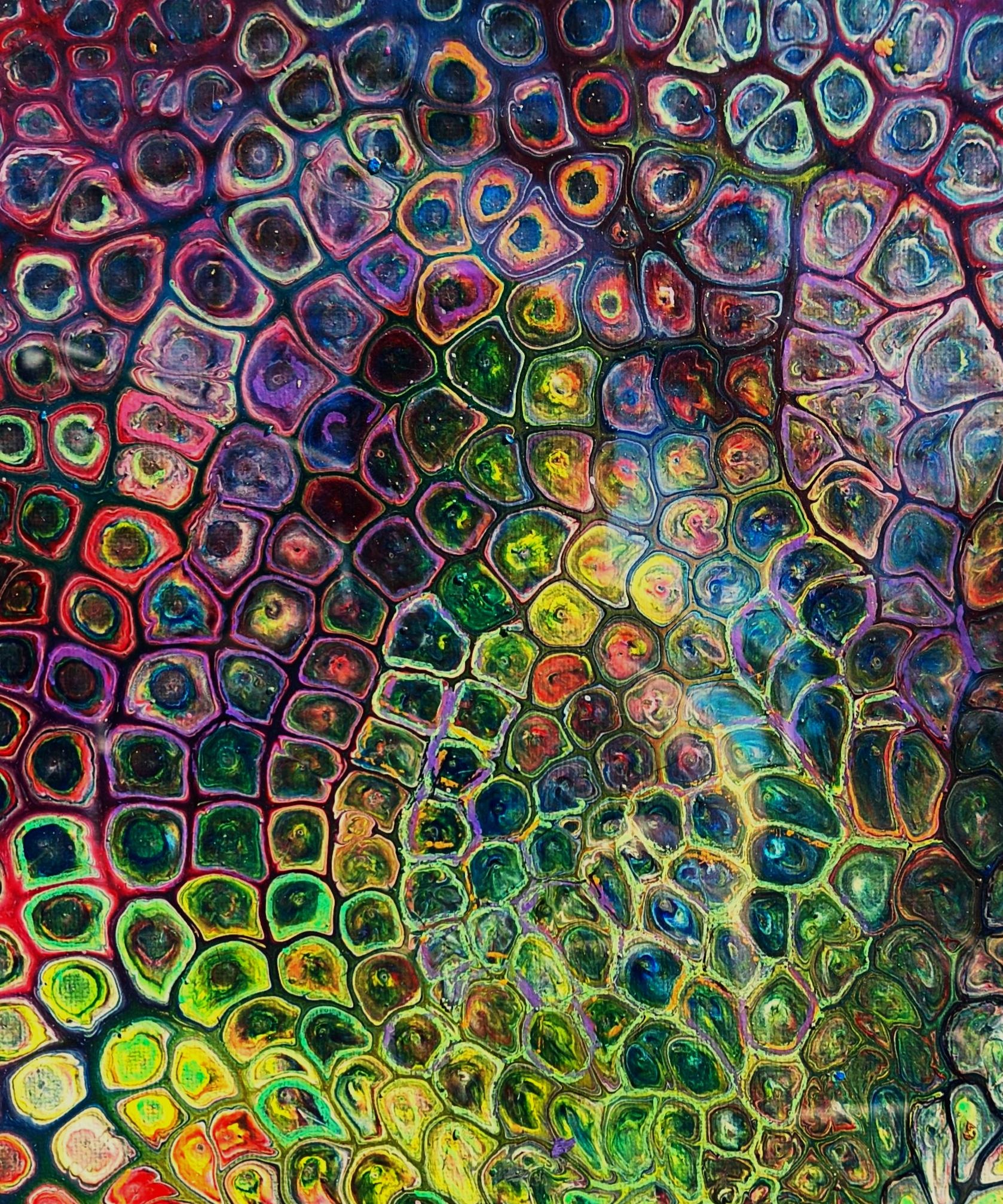 Leviathan's Armor - pour painting by Chris Broussard